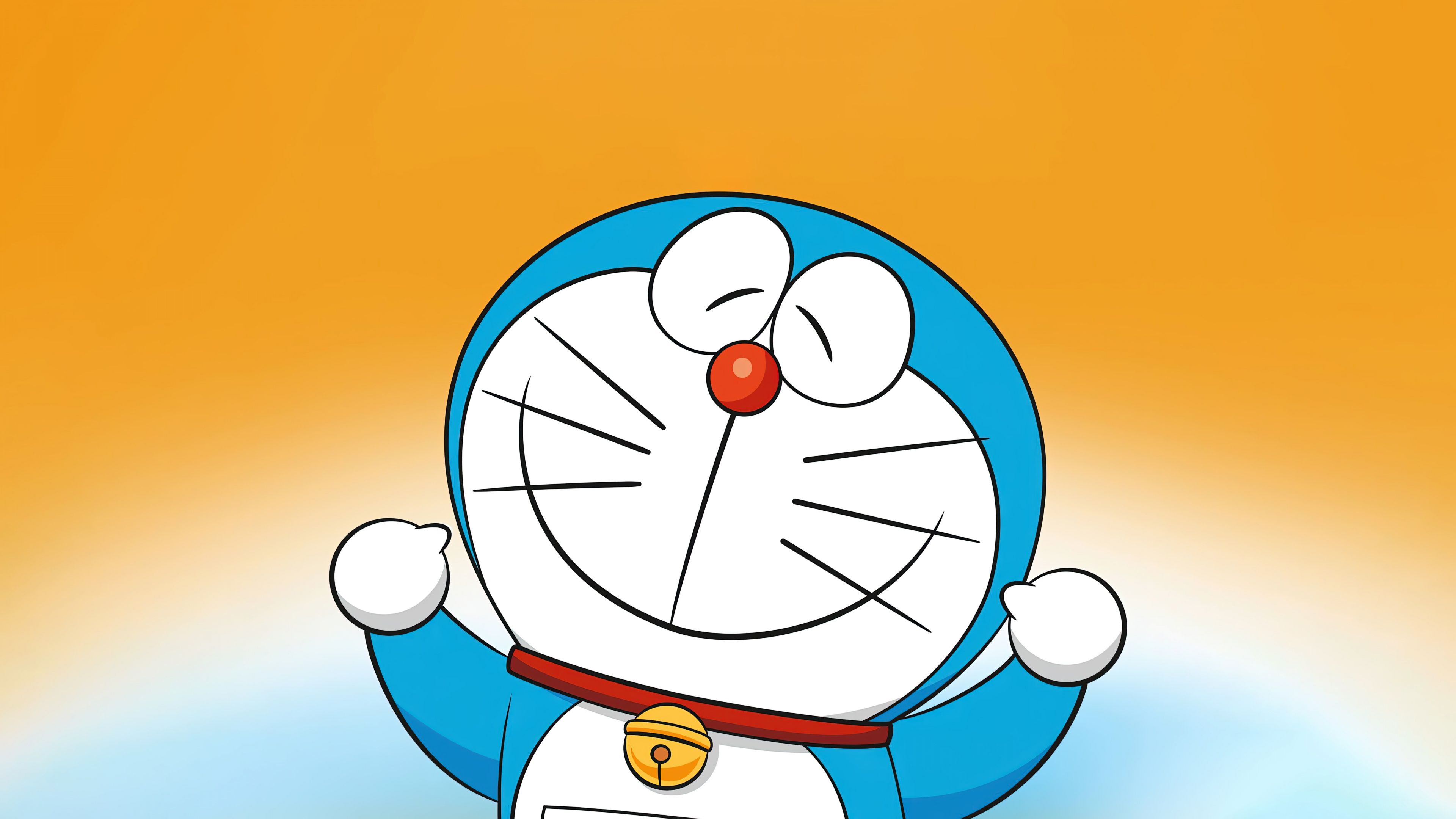 Doraemon Wallpaper 4K, Smile, 5K