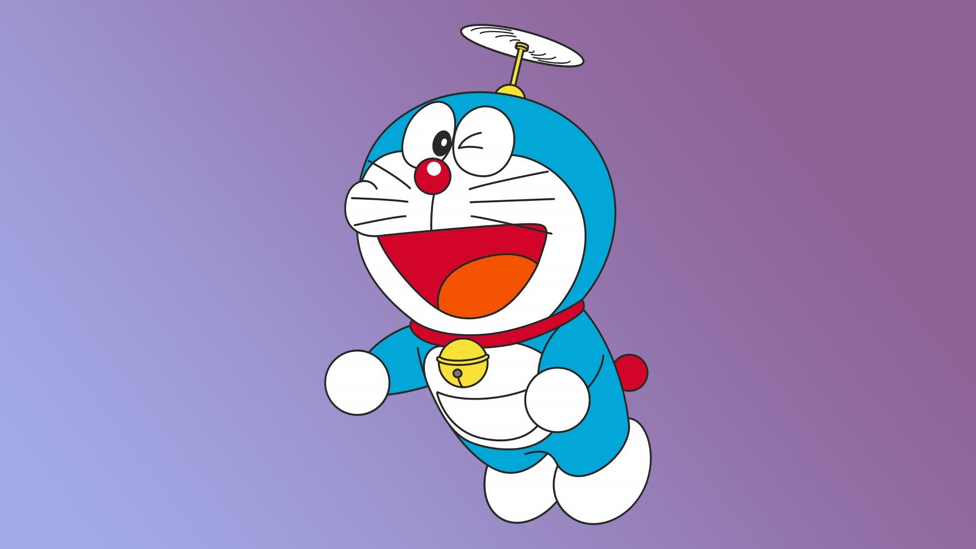 Doraemon Wallpaper 4K, Minimalist