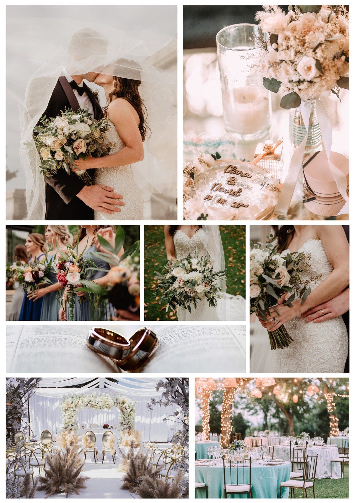 wedding photo collage