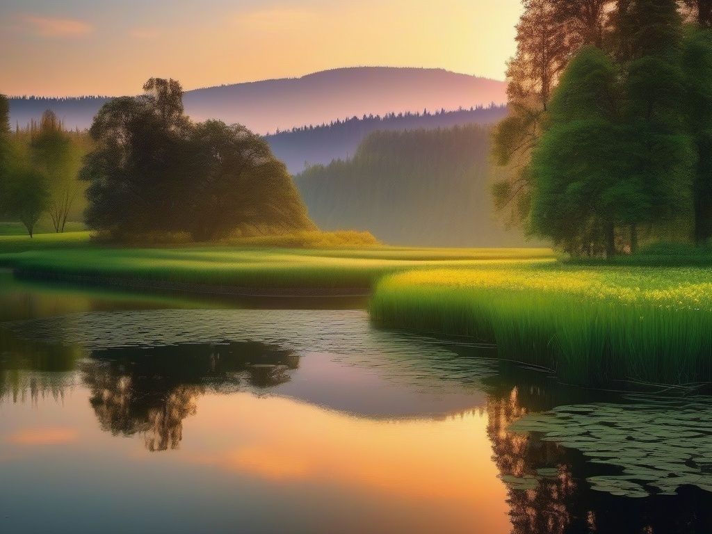 Aesthetic Landscape Wallpaper Serene