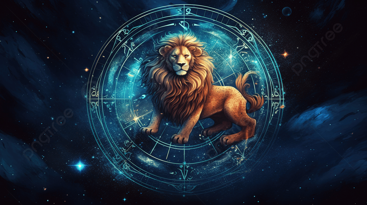 Zodiac Lion Wallpaper Background