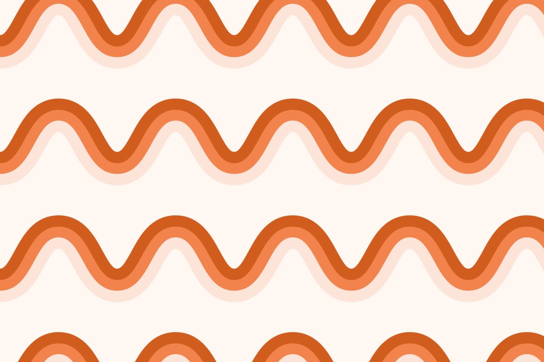 Retro Wave Repeat Pattern Wallpaper