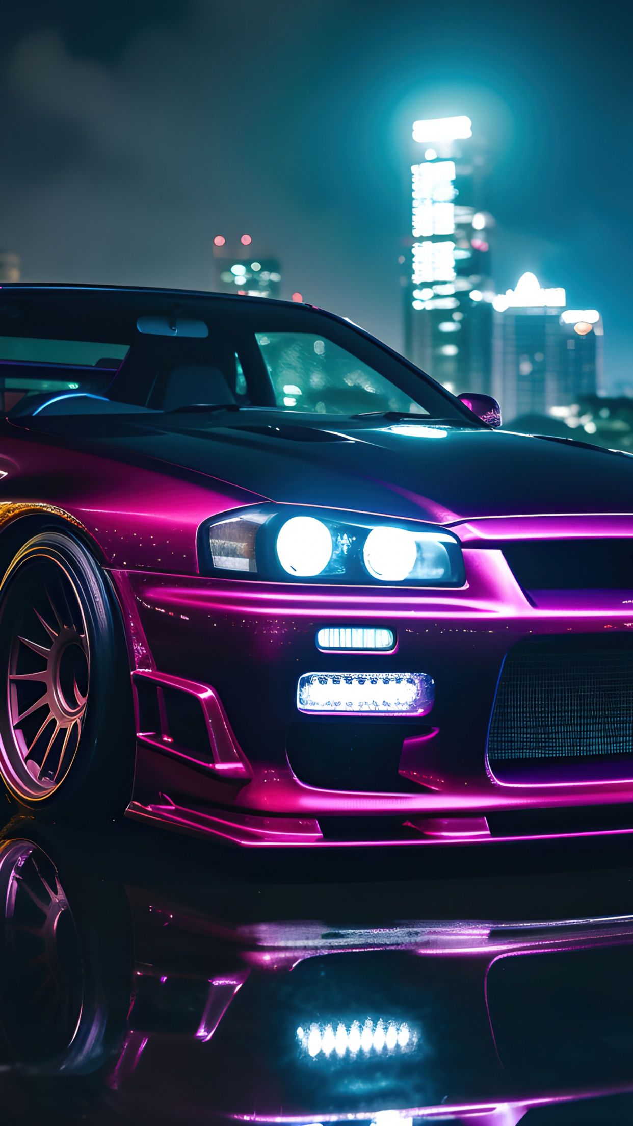 Nissan Skyline GT R R34 Wallpaper 4K