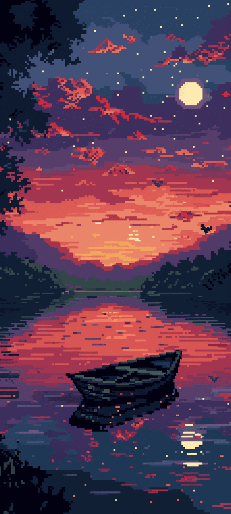 Pixel Art Phone Wallpaper