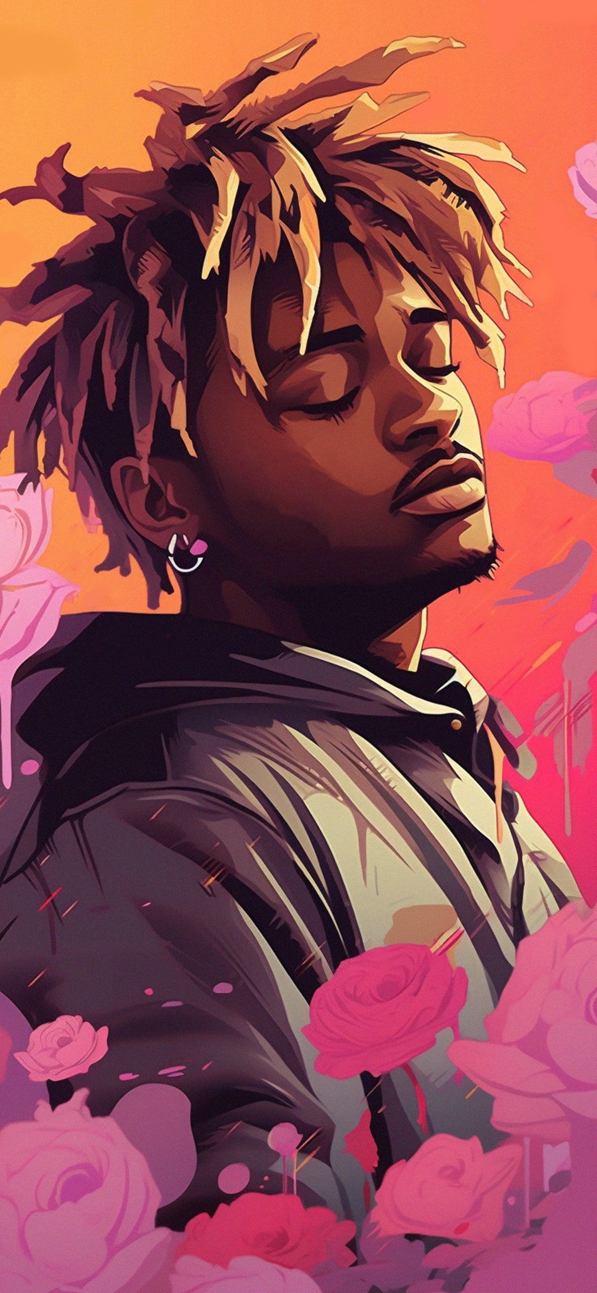 Juice WRLD Art Aesthetic Wallpaper