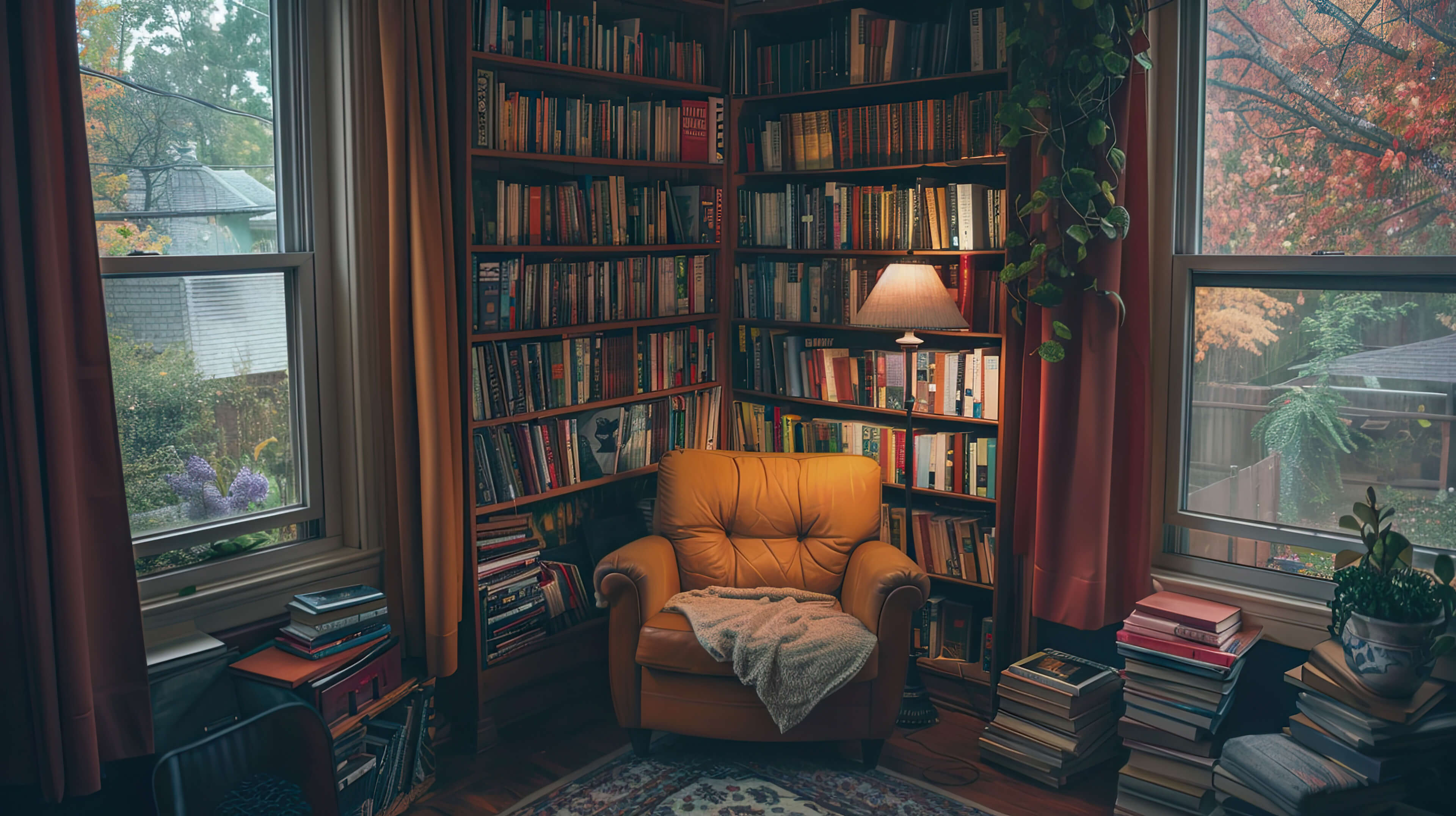 Bookshelf Wallpaper, Free, 4k