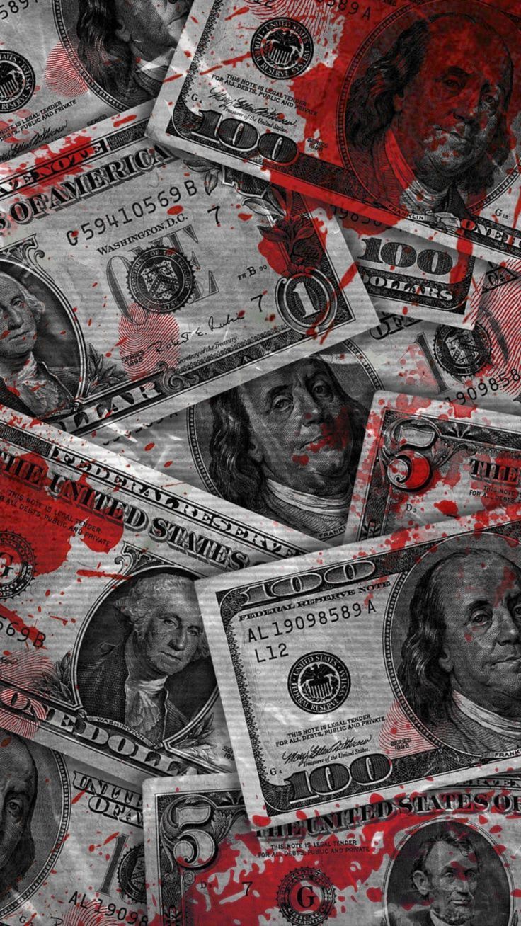 Blood wallpaper, Money wallpaper iphone