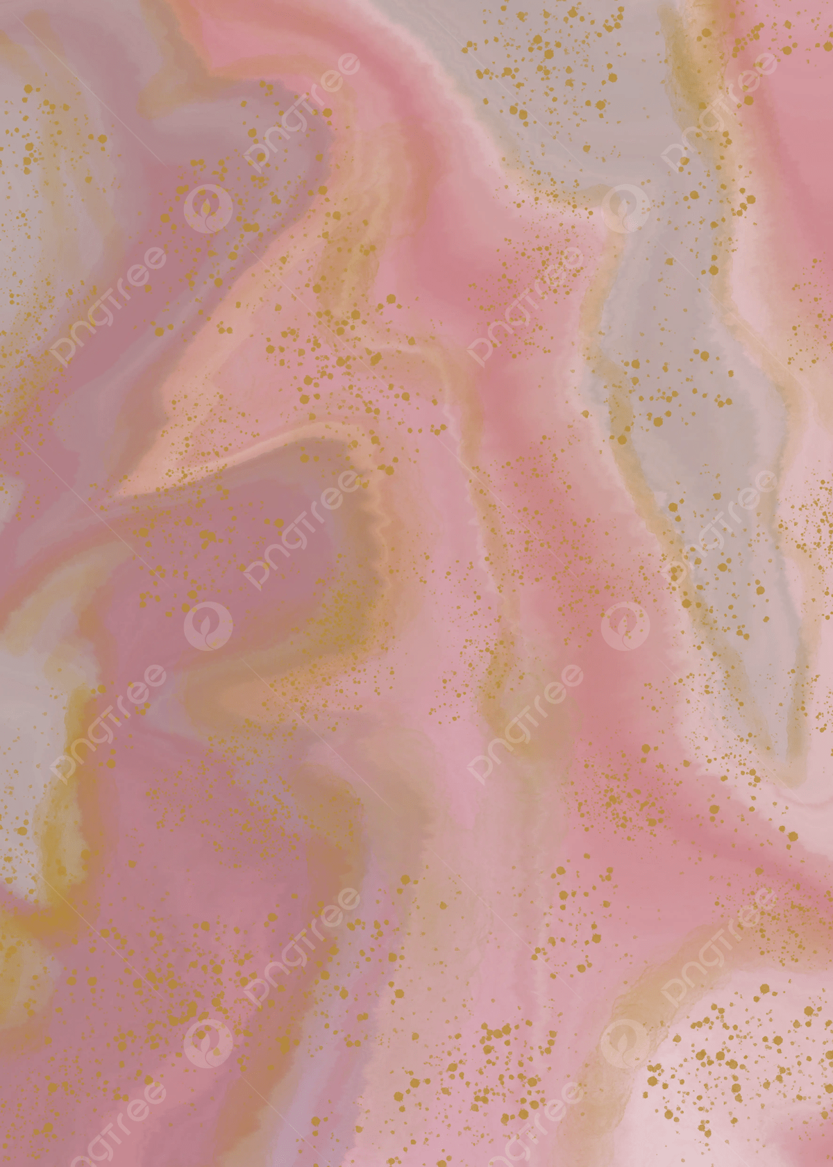 Gold Pink Fluid Art Simple Aesthetic