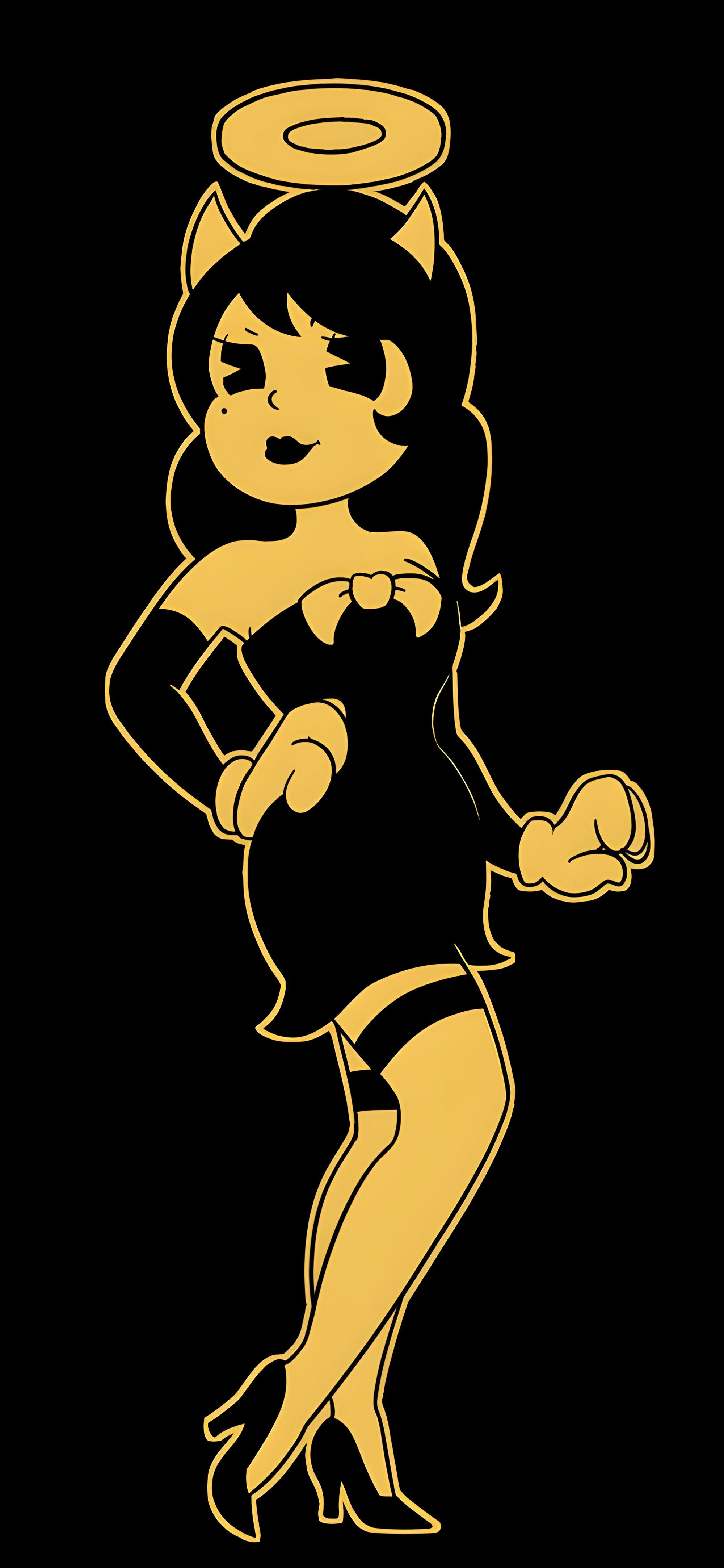 Alice Angel Black & Gold Aesthetic