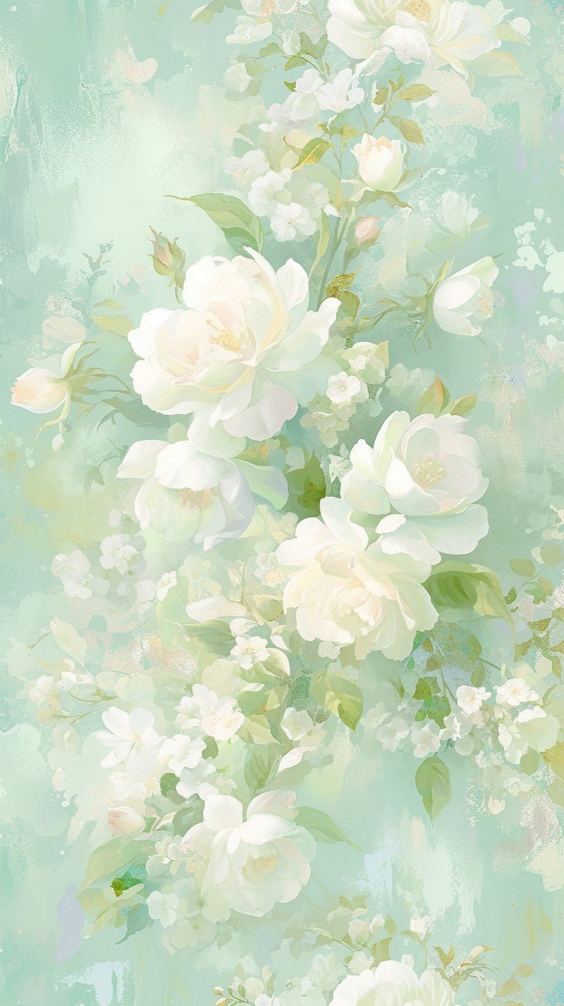 iPhone Wallpaper Pastel Green Image