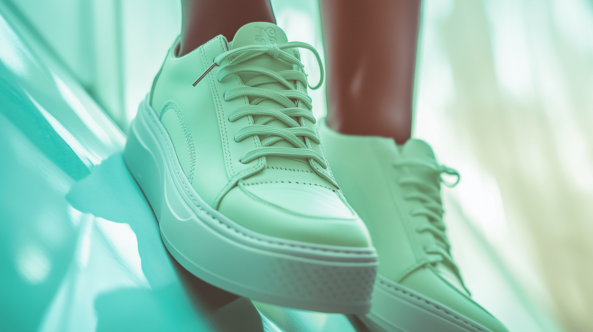 Pastel Green Aesthetic Shoe