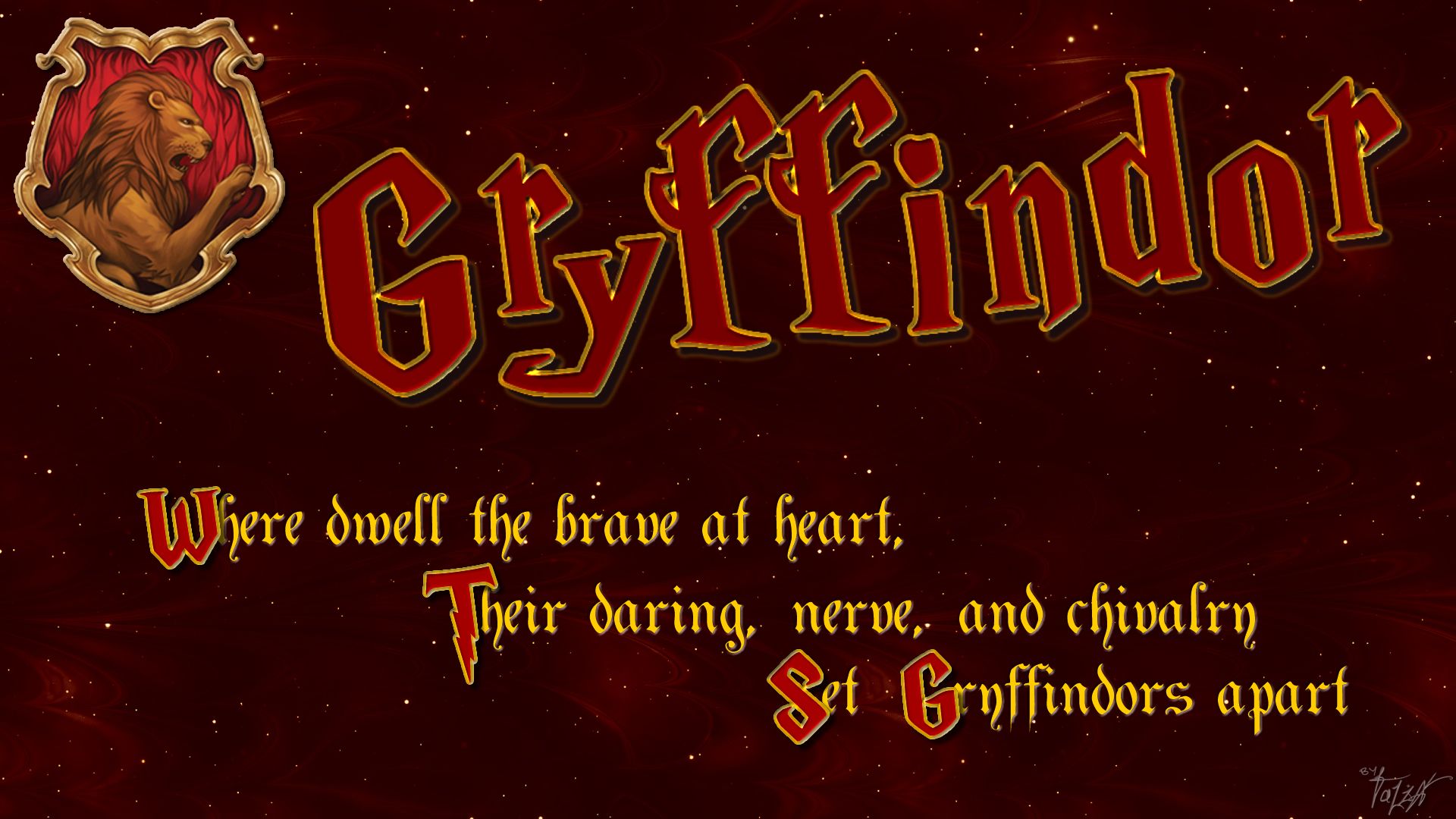 Harry potter store wallpaper gryffindor