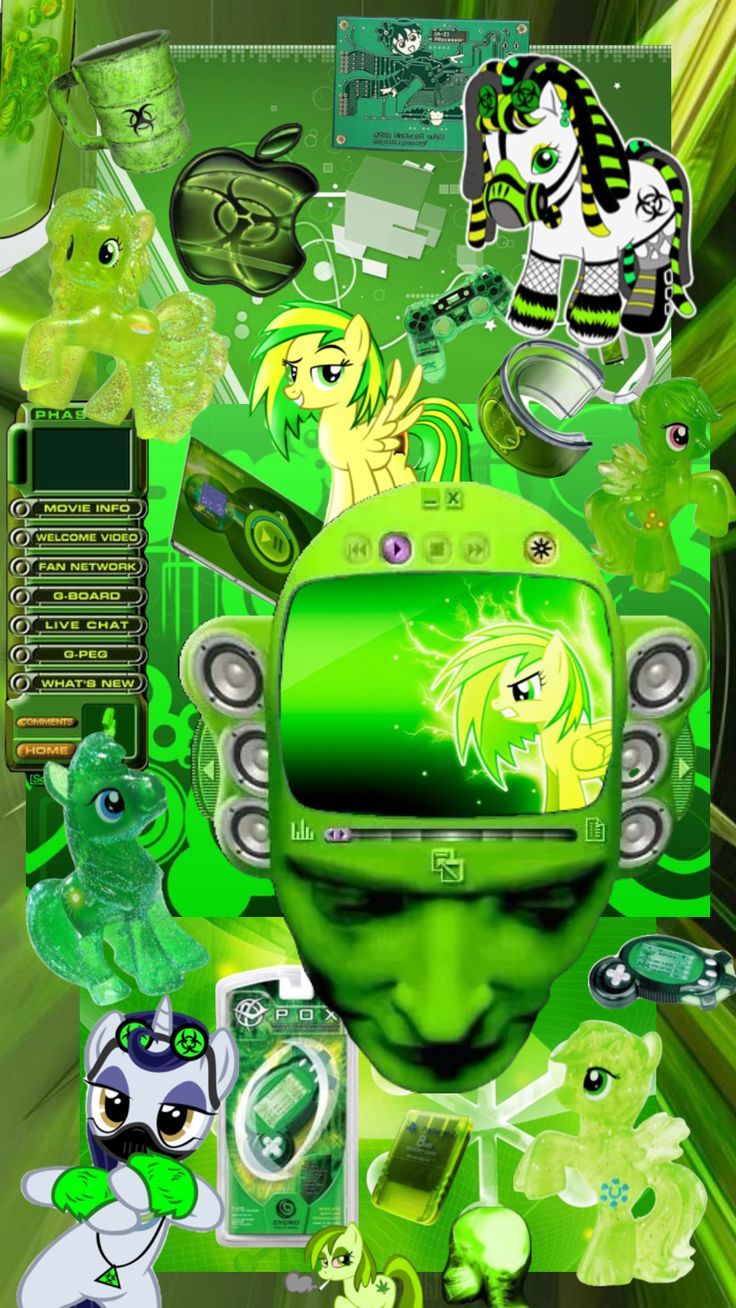 green #cybercore #anime #greenanime