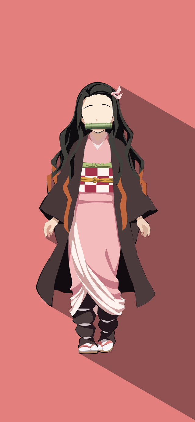 Nezuko minimalistic(sort of) digital