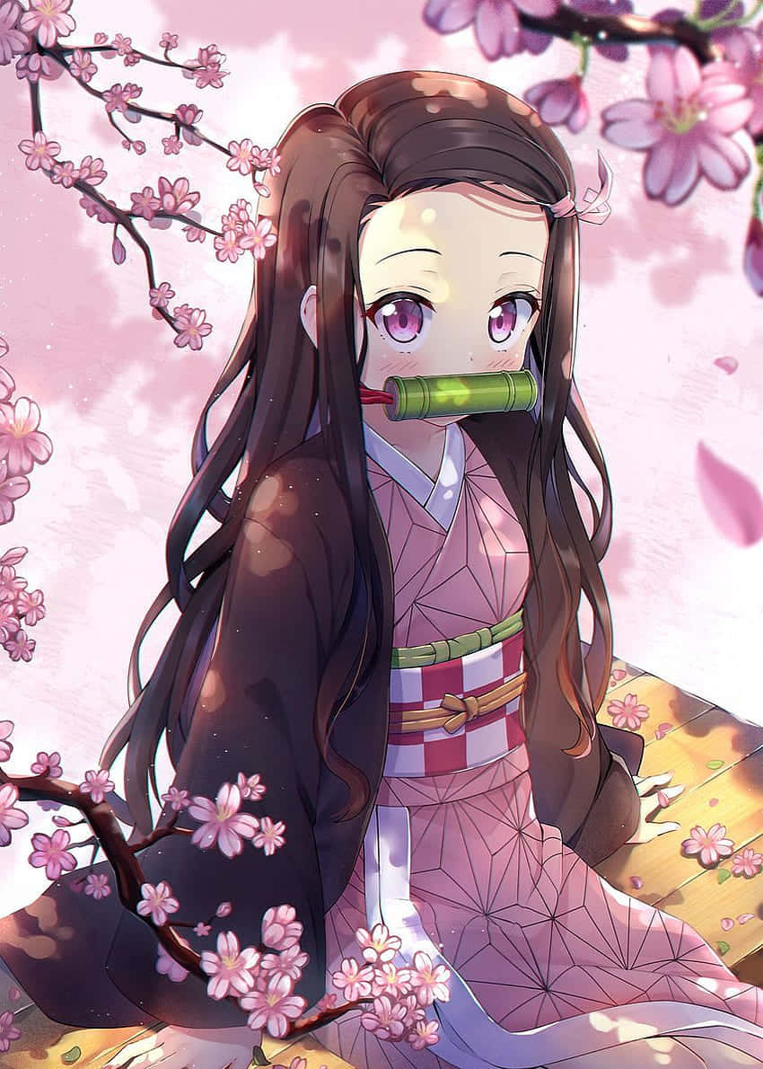 Download Cute Nezuko Kamado Sakura