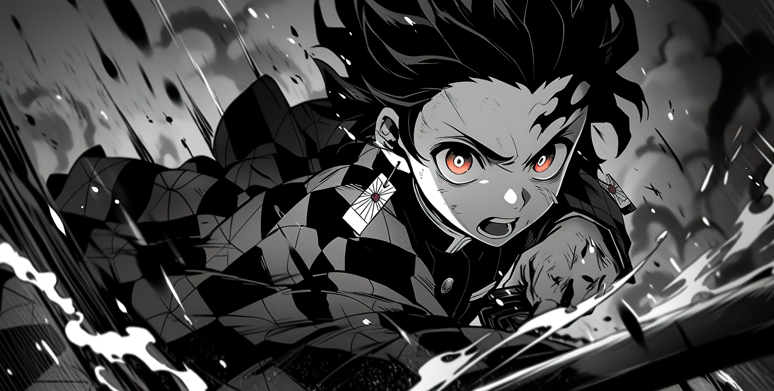 Tanjiro Kamado Manga Art Wallpaper, HD