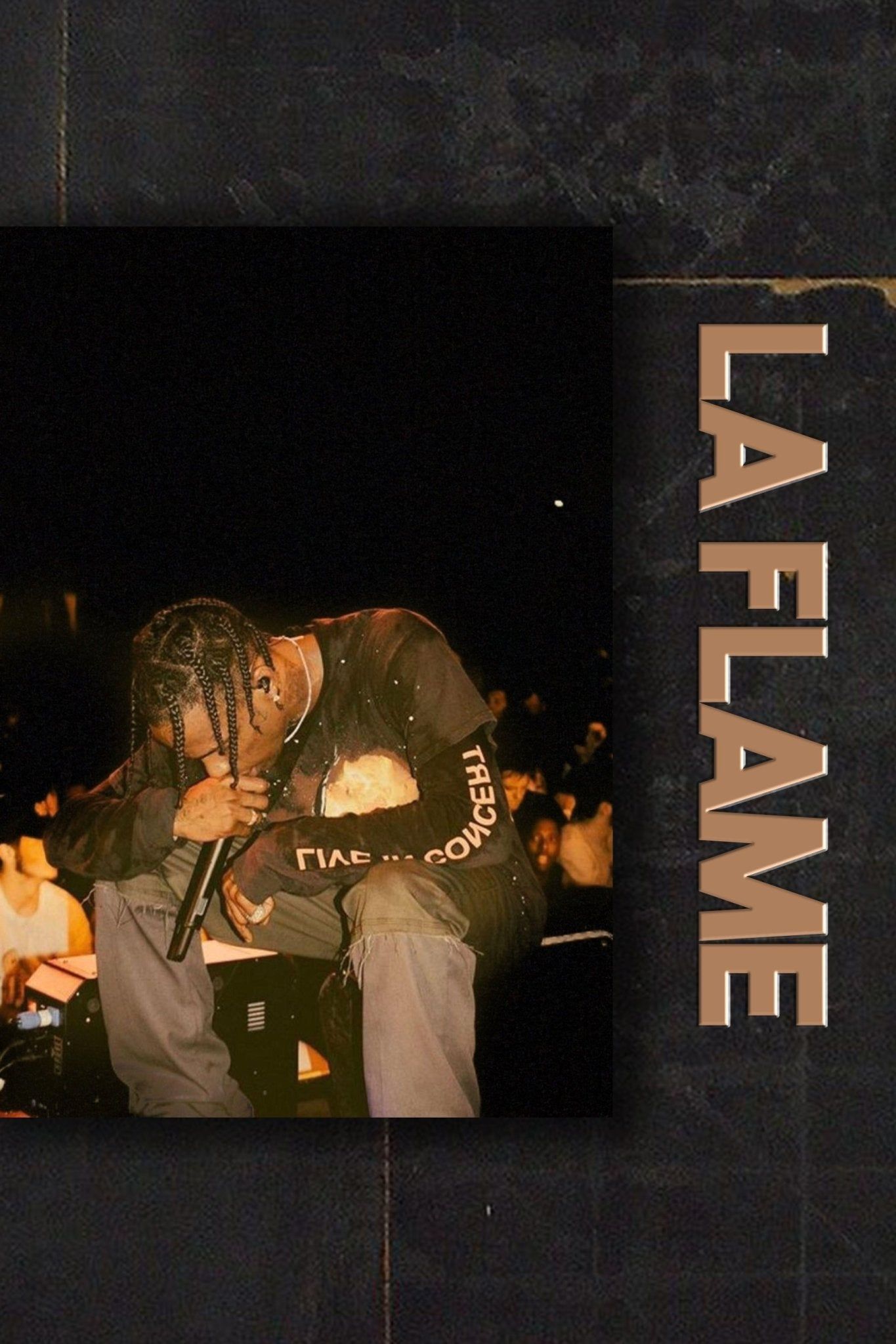 Travis Scott 'LA Flame' Poster