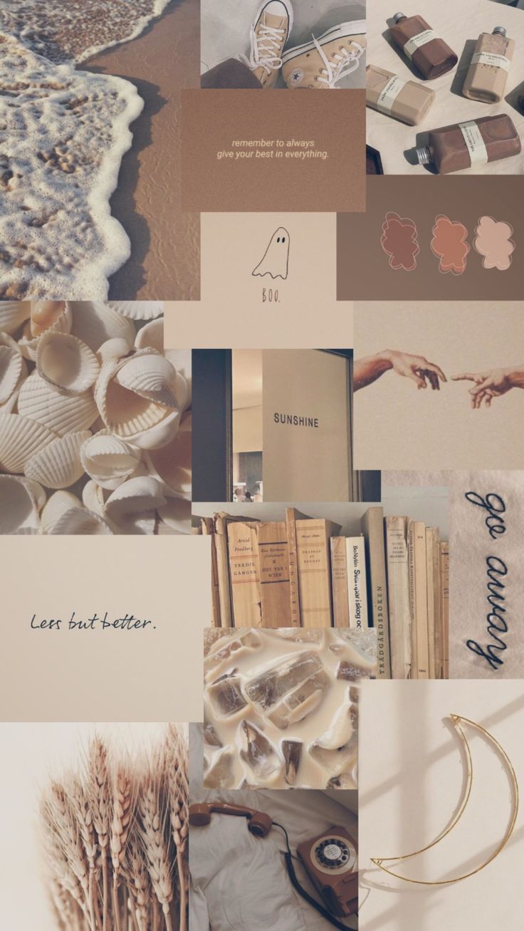 Light brown aesthetic wallpaper