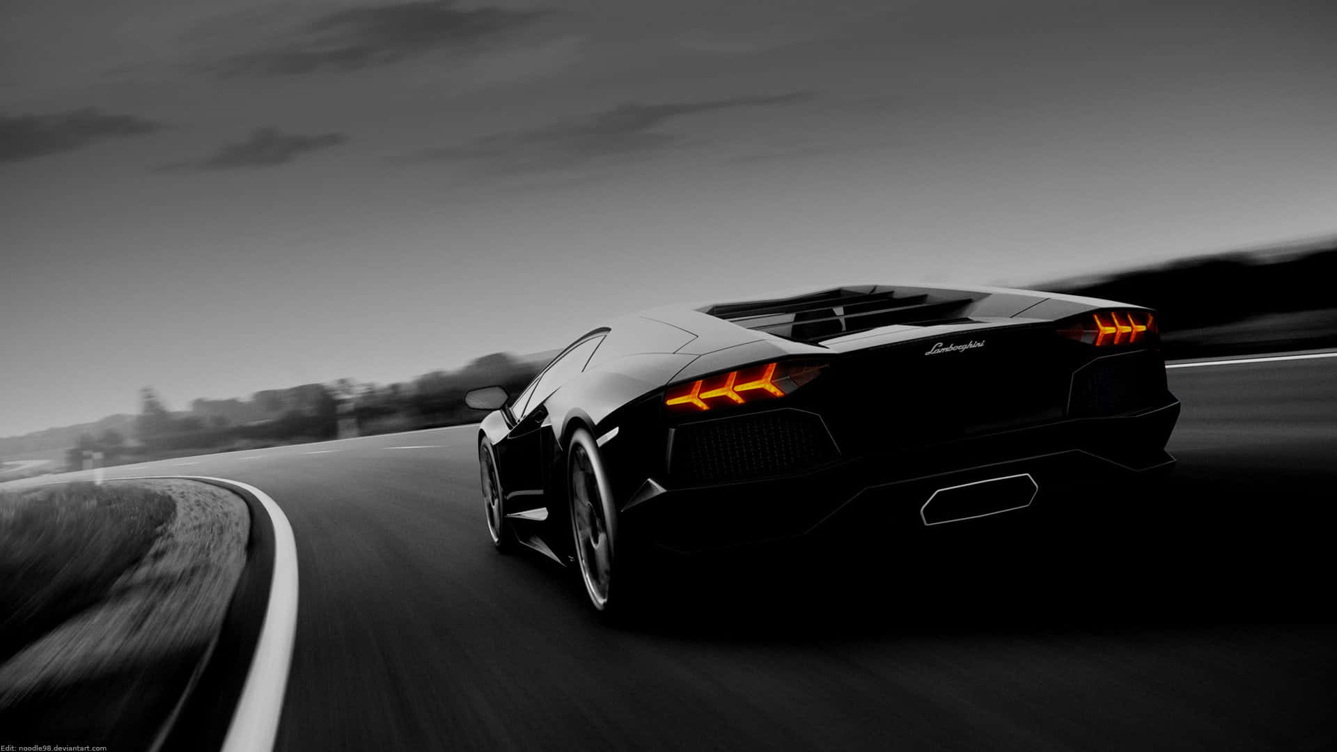 Live Car Lamborghini Aventador In Black