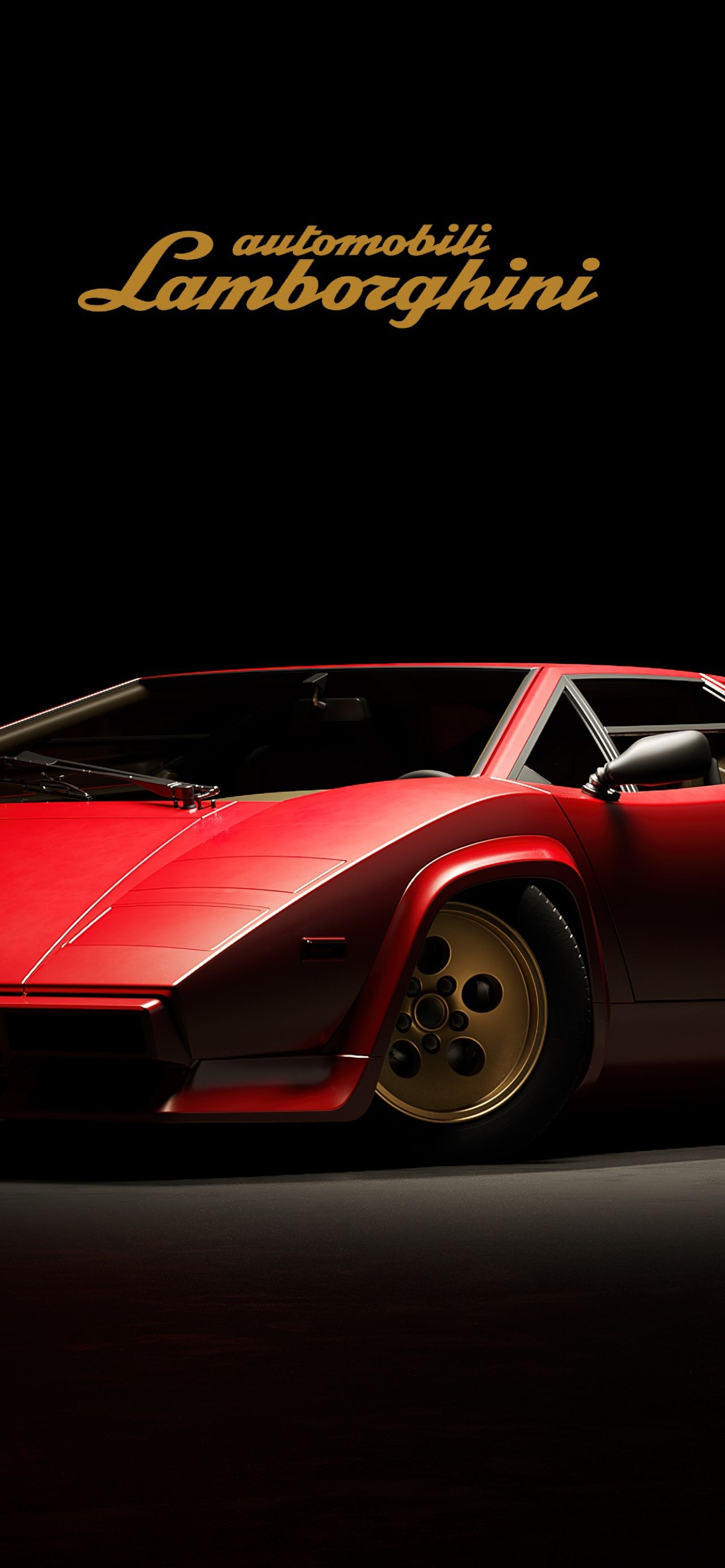 Lamborghini Countach Wallpaper 4K, Dark