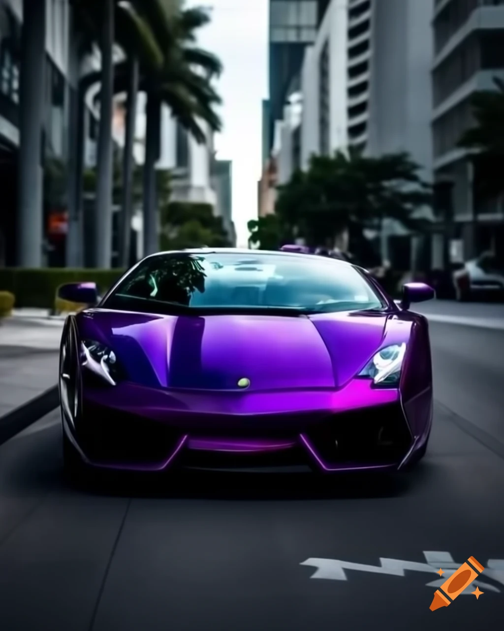 Dark purple lamborghini gallardo