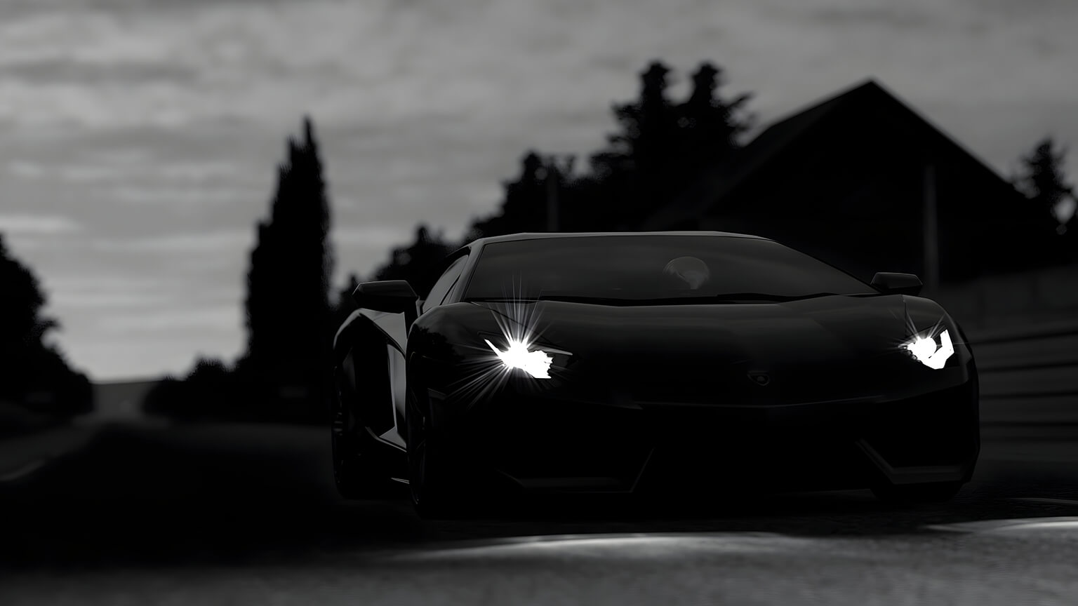 Free Lamborghini Aventador Black