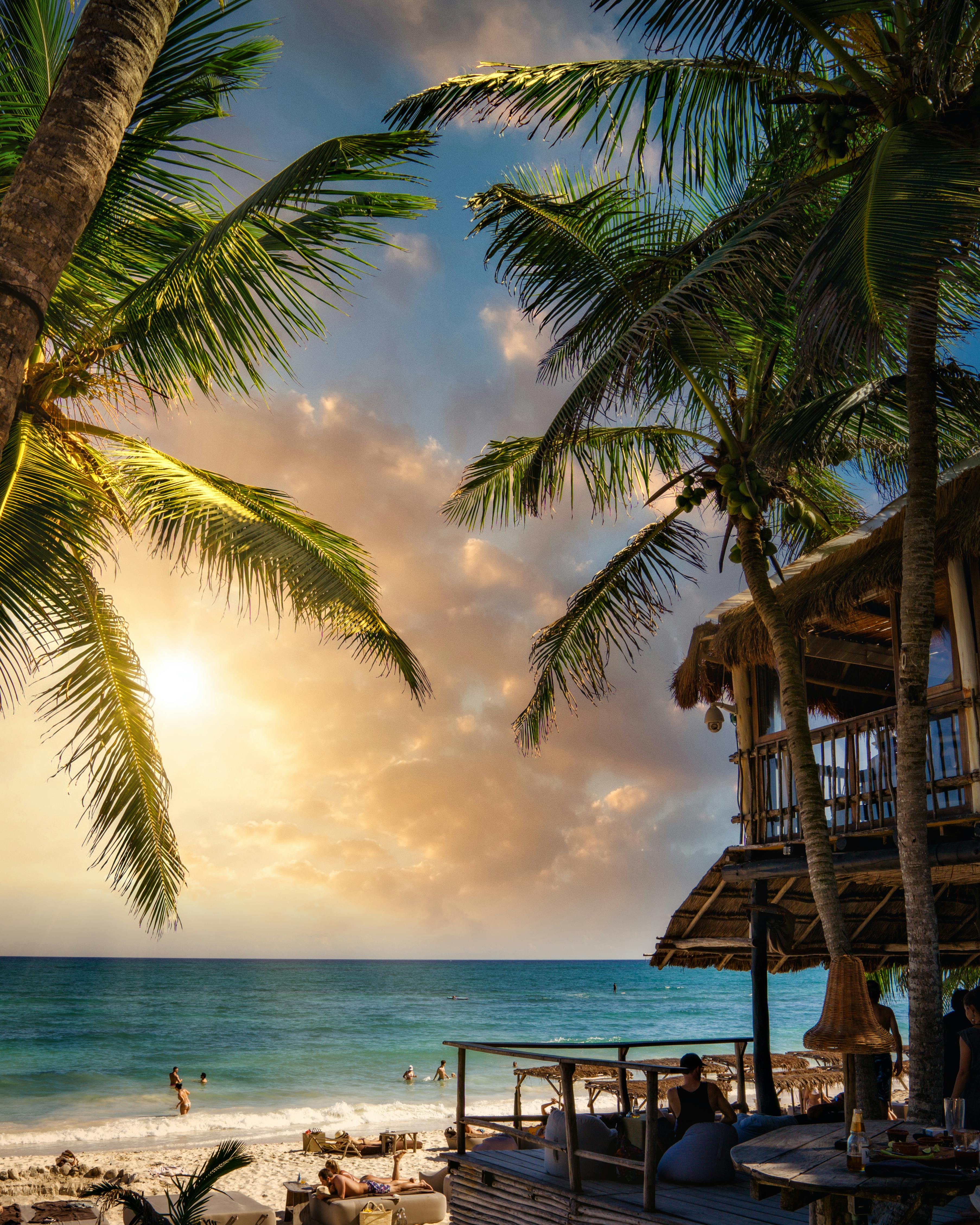 Brown Wooden House on Beach · Free