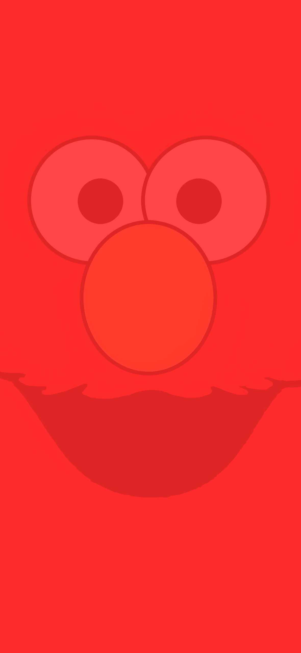 Elmo Sesame Street Red Wallpaper