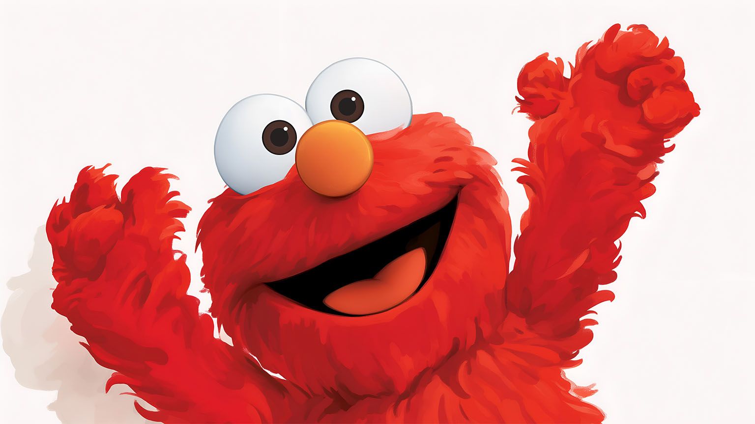 Funny Elmo Happy Sesame Street Desktop