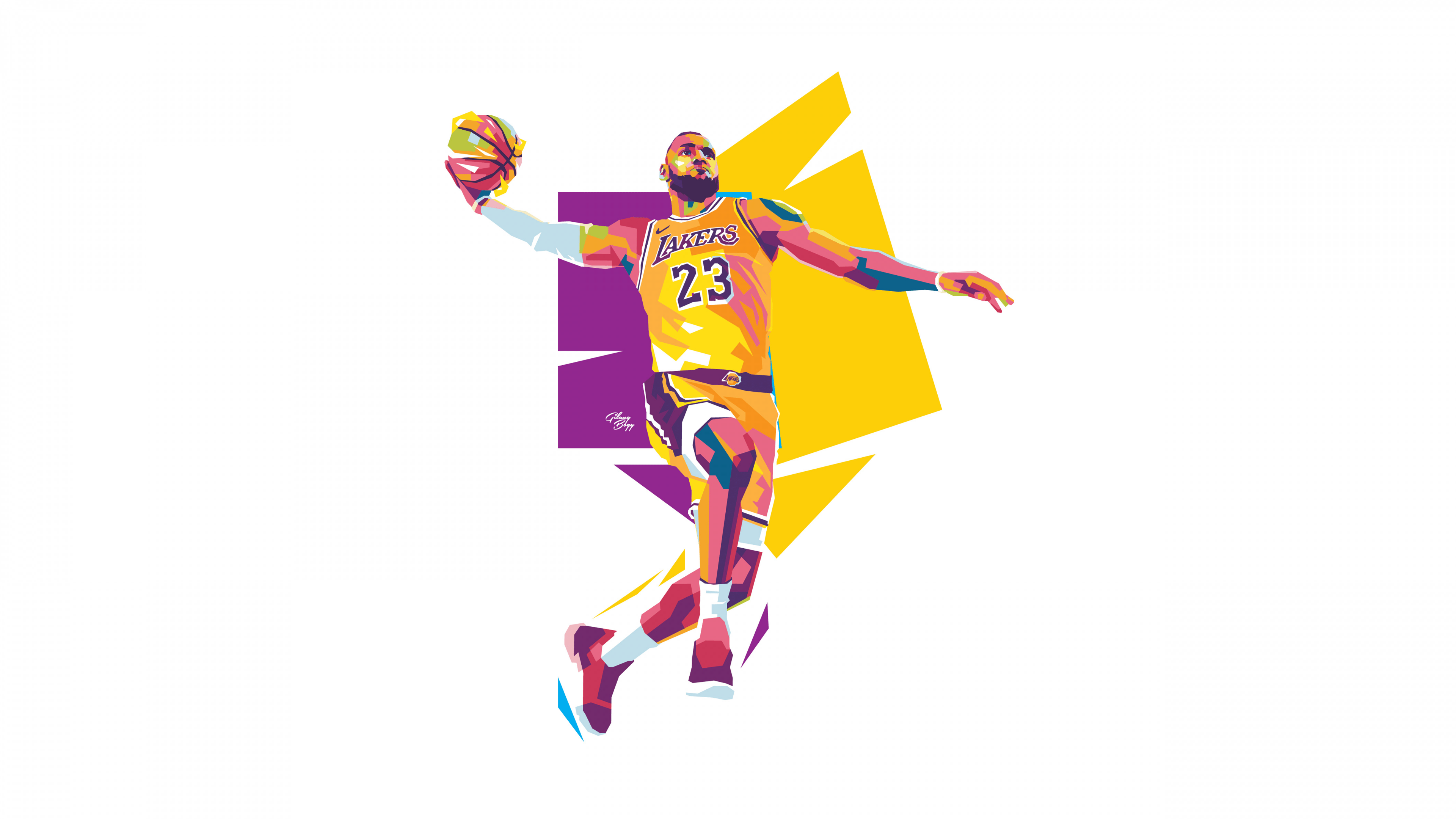 LeBron James Wallpaper 4K, Lakers