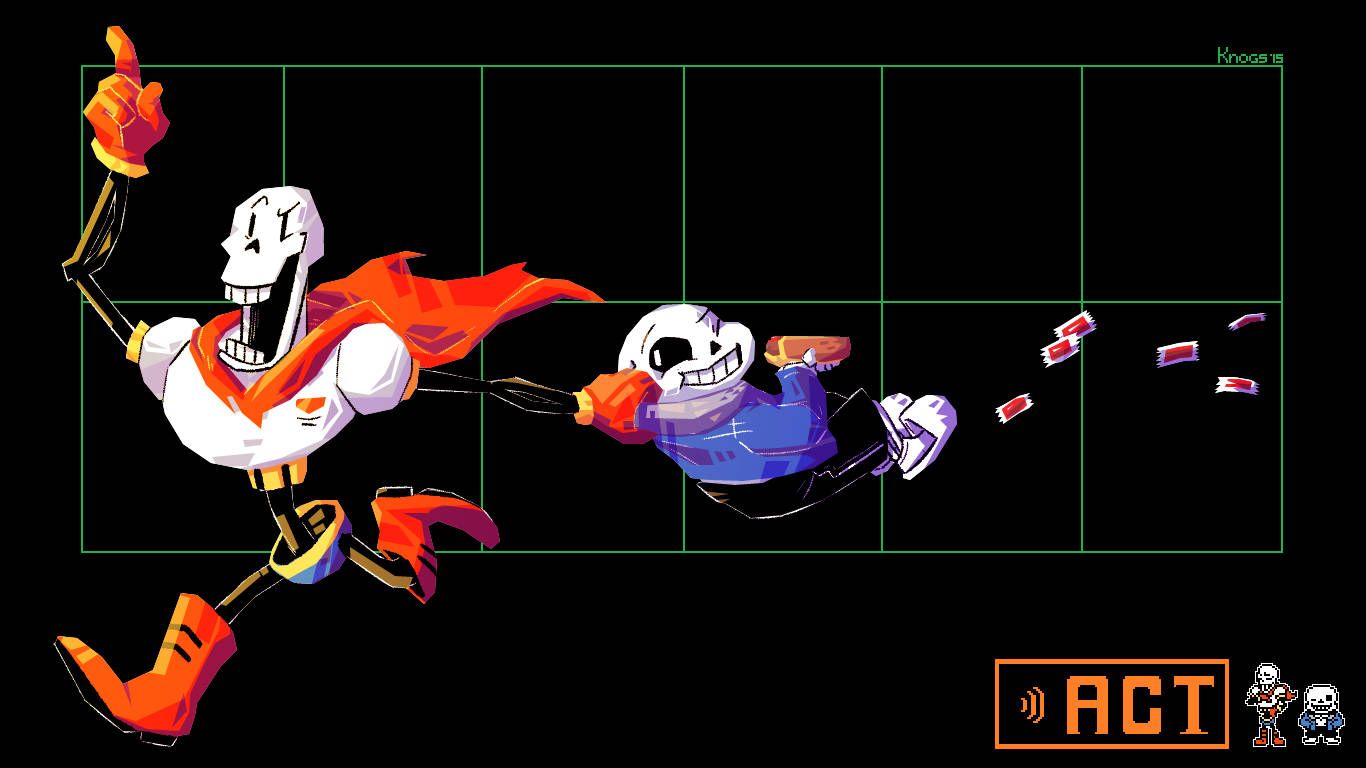 Undertale Brothers Papyrus And Sans