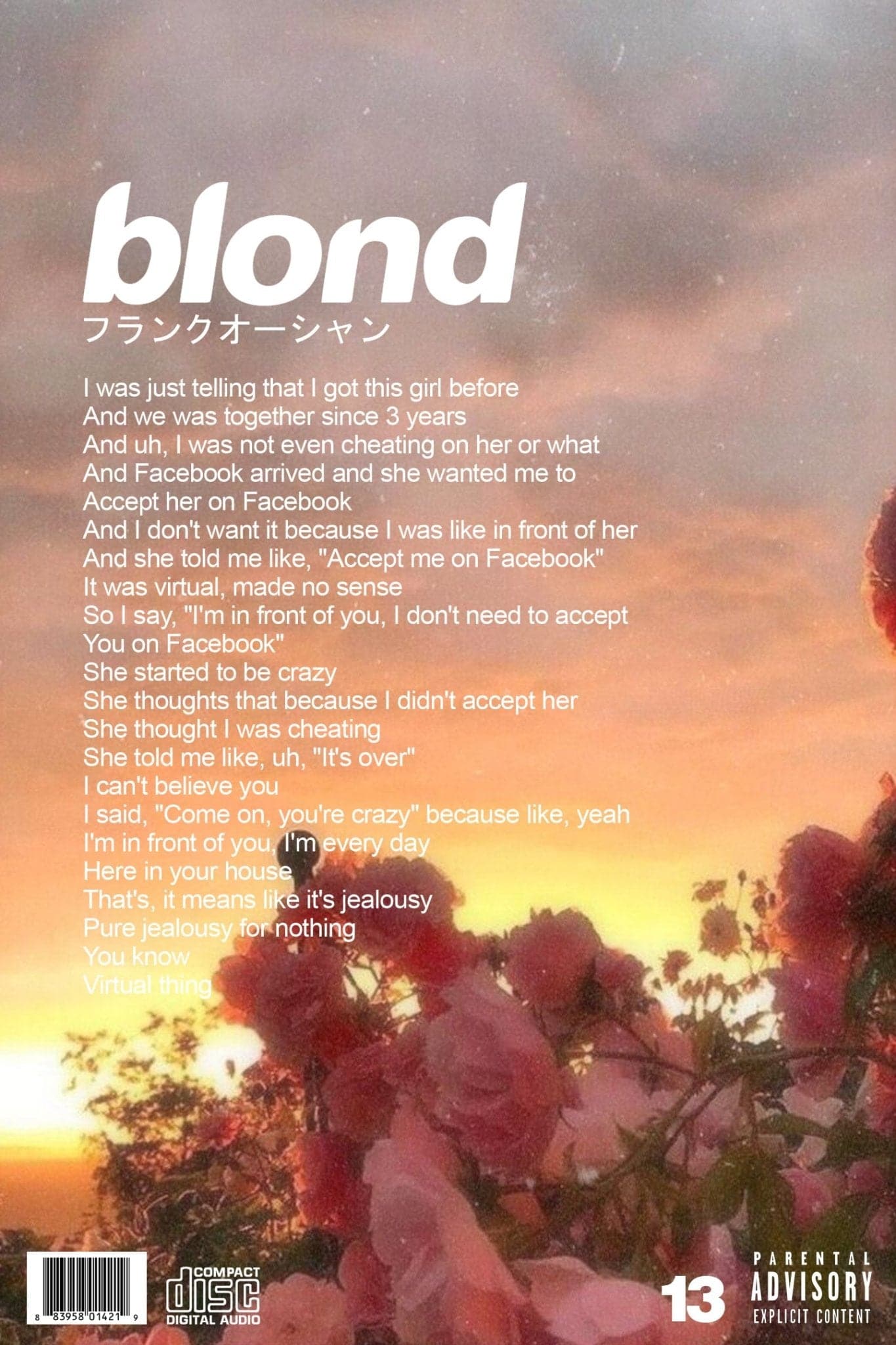 Blond Album Poster