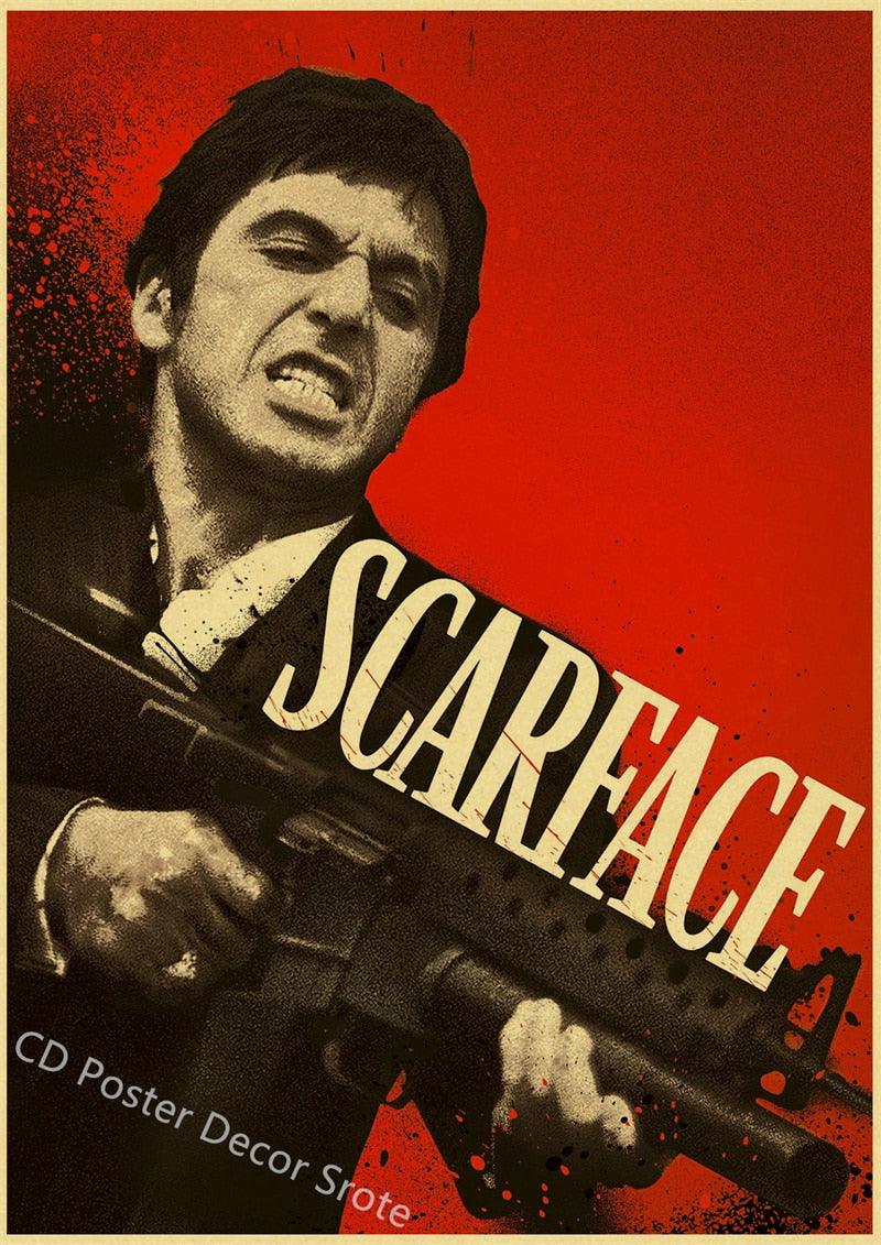 Scarface Machine Gun Red and Black