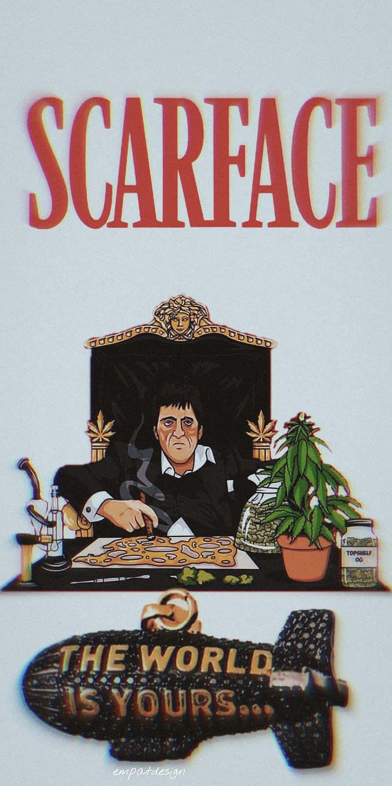 your iPhone with Scarface Wallpaper