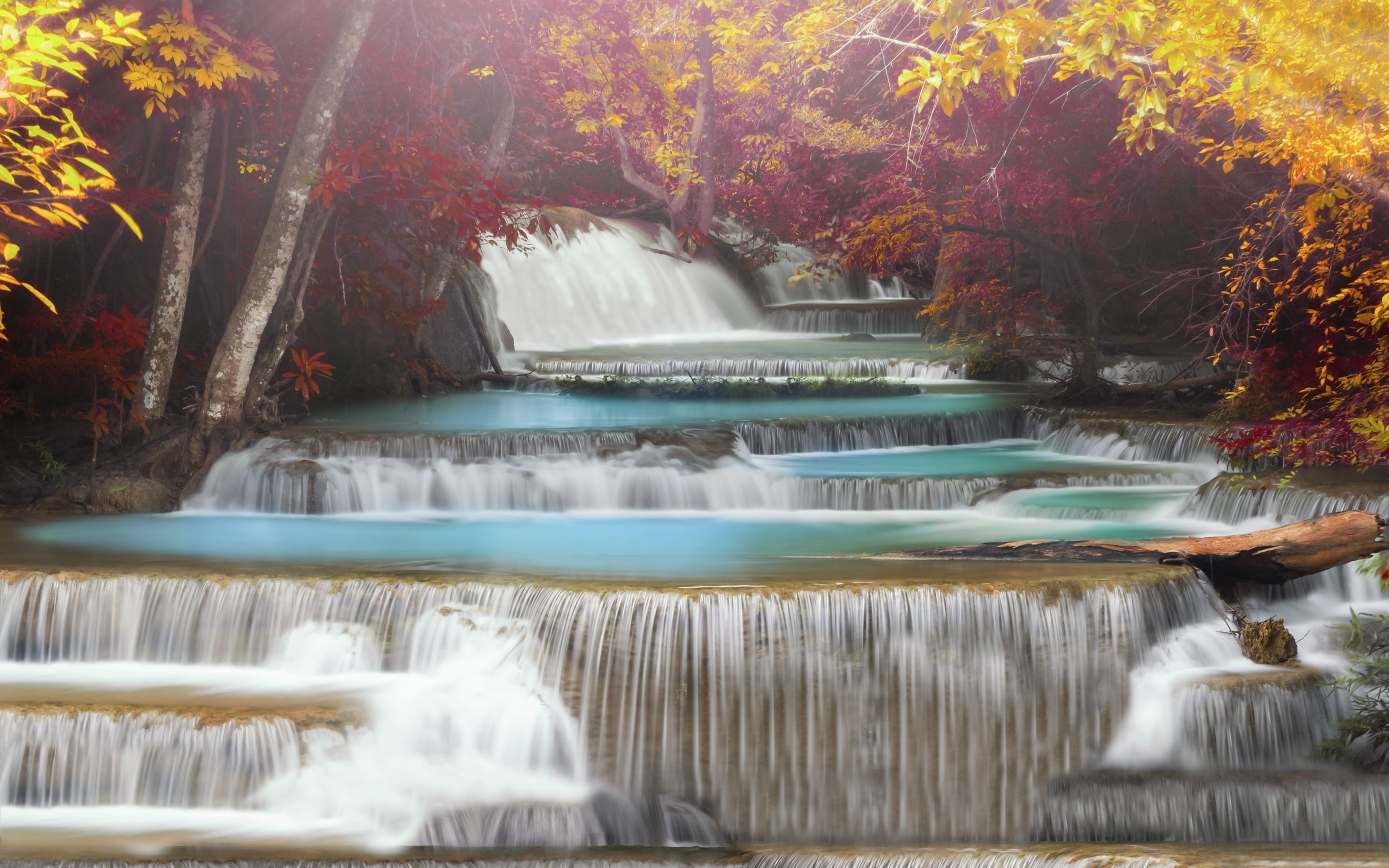 Erawan Falls Wallpaper 4K, Aesthetic