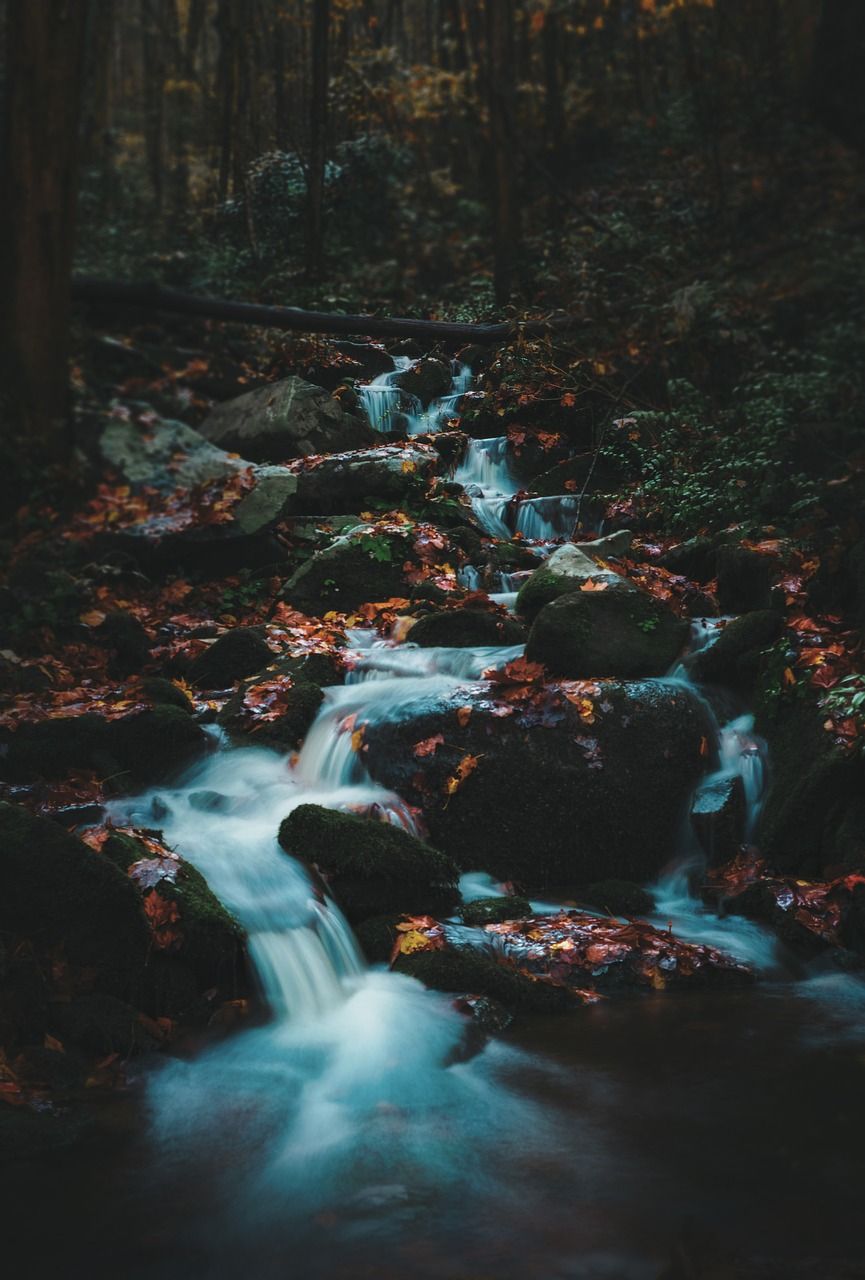 Waterfall Flowing Water Cascading