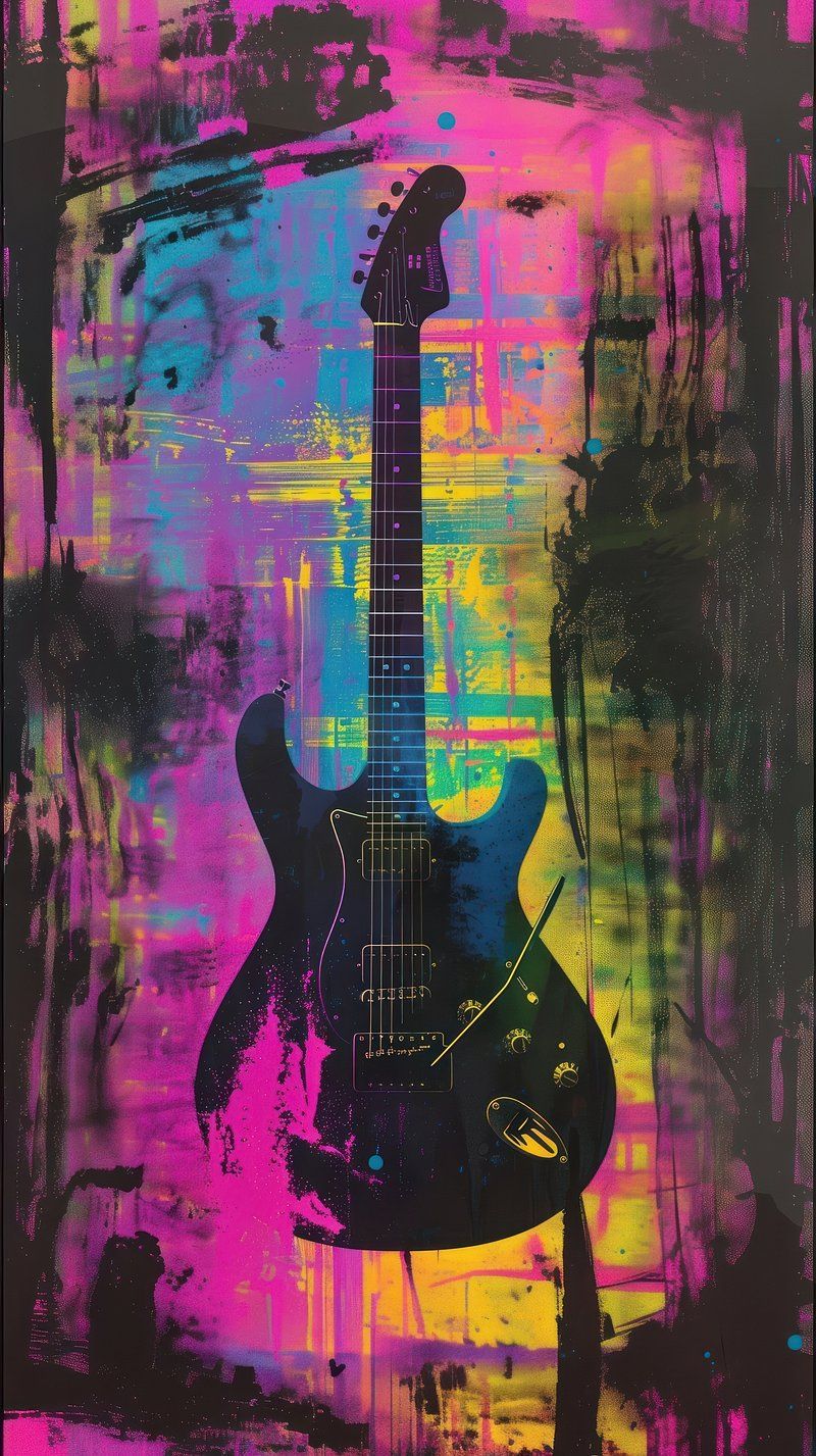 iPhone Wallpaper Guitar Image. Free