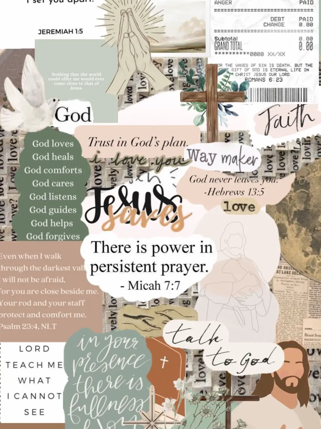 Bible Wallpaper Collage