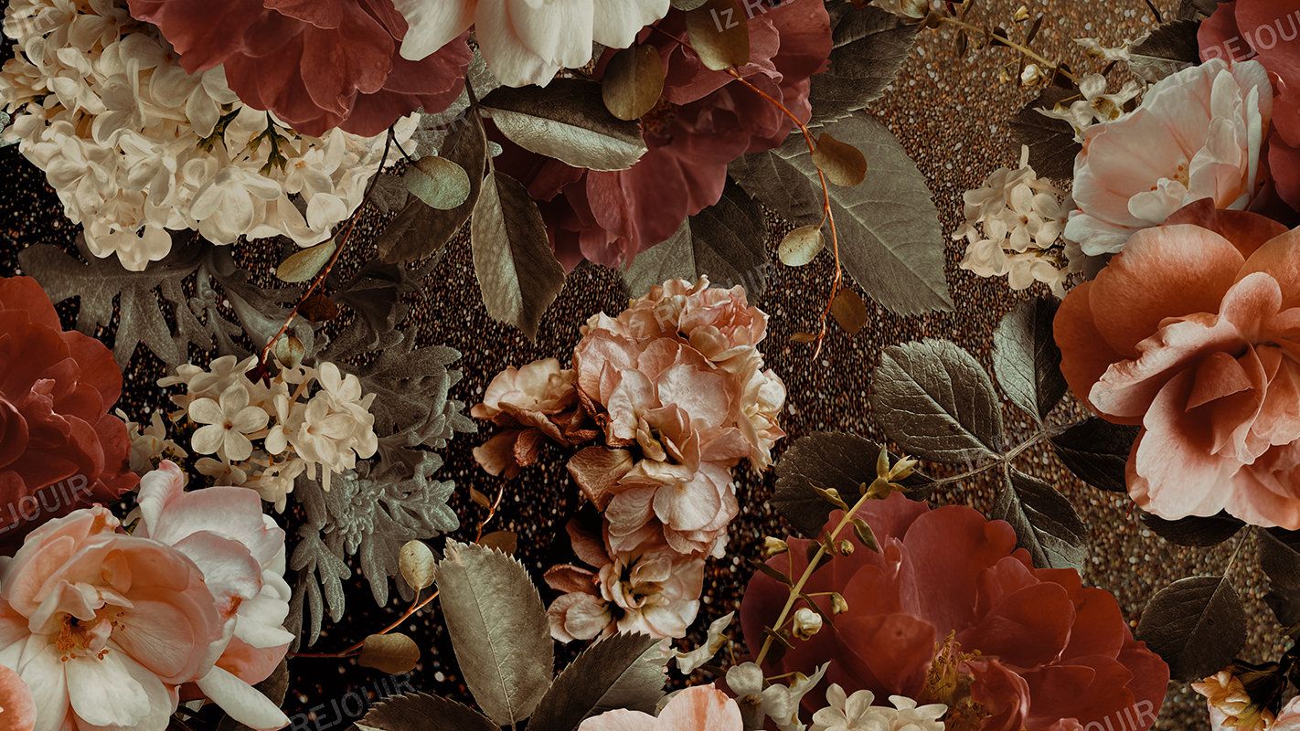 Vintage Flowers Desktop Wallpaper