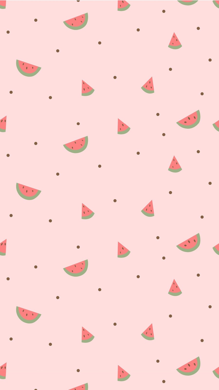 IPhone wallpaper with watermelon slices on a pink background - Cute, cute pink, watermelon, pattern