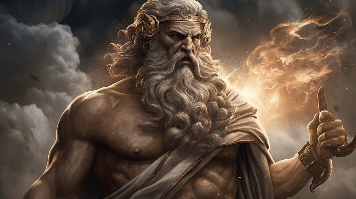 Greek God, Zeus, Greek Background Image