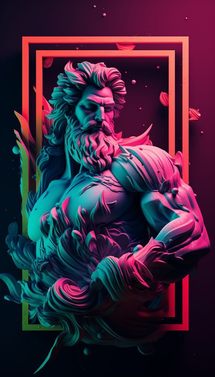 Greek Neon Aesthetic