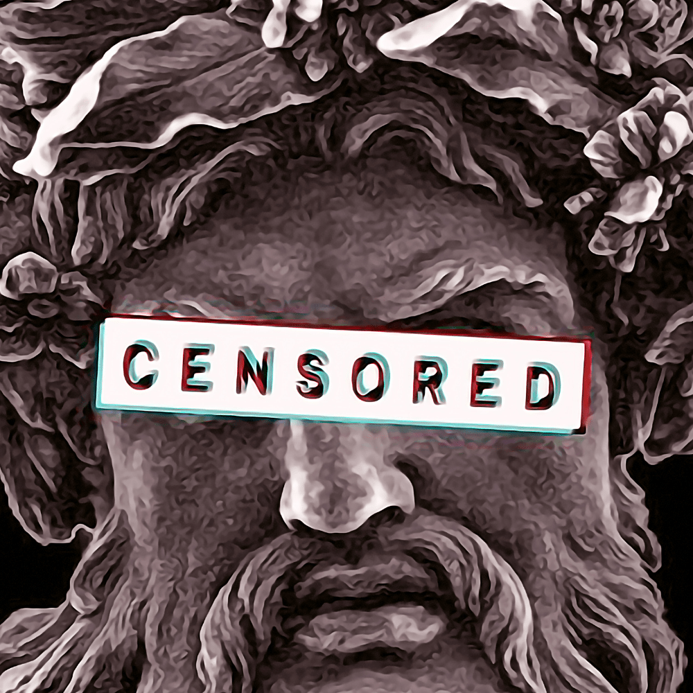 Zeus Censored Poster Art Print