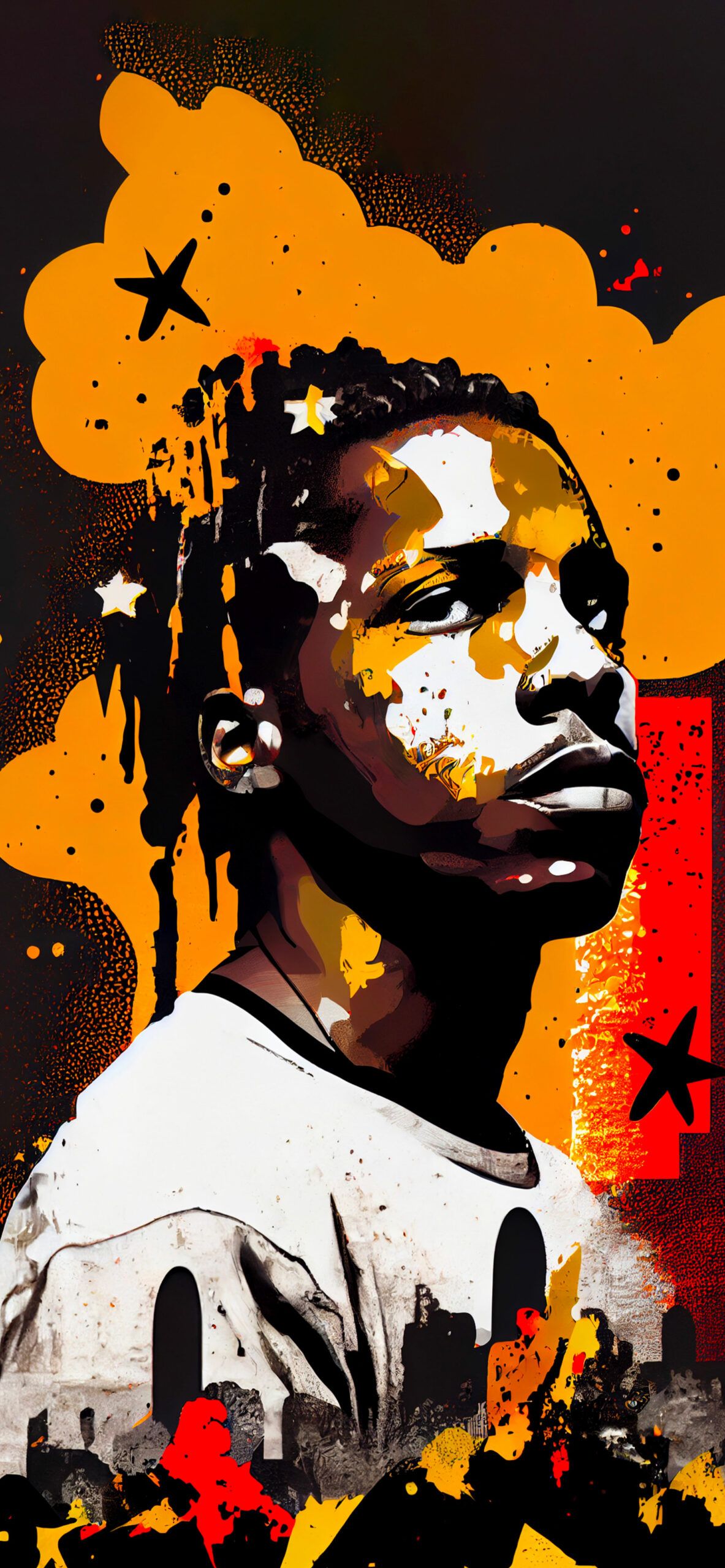 A$ap Rocky Orange Wallpaper