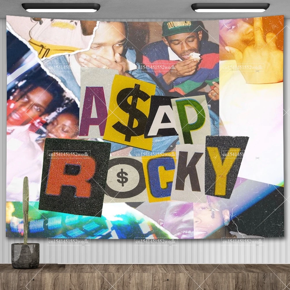 Asap Rocky Flags Hippie Tapestry Room