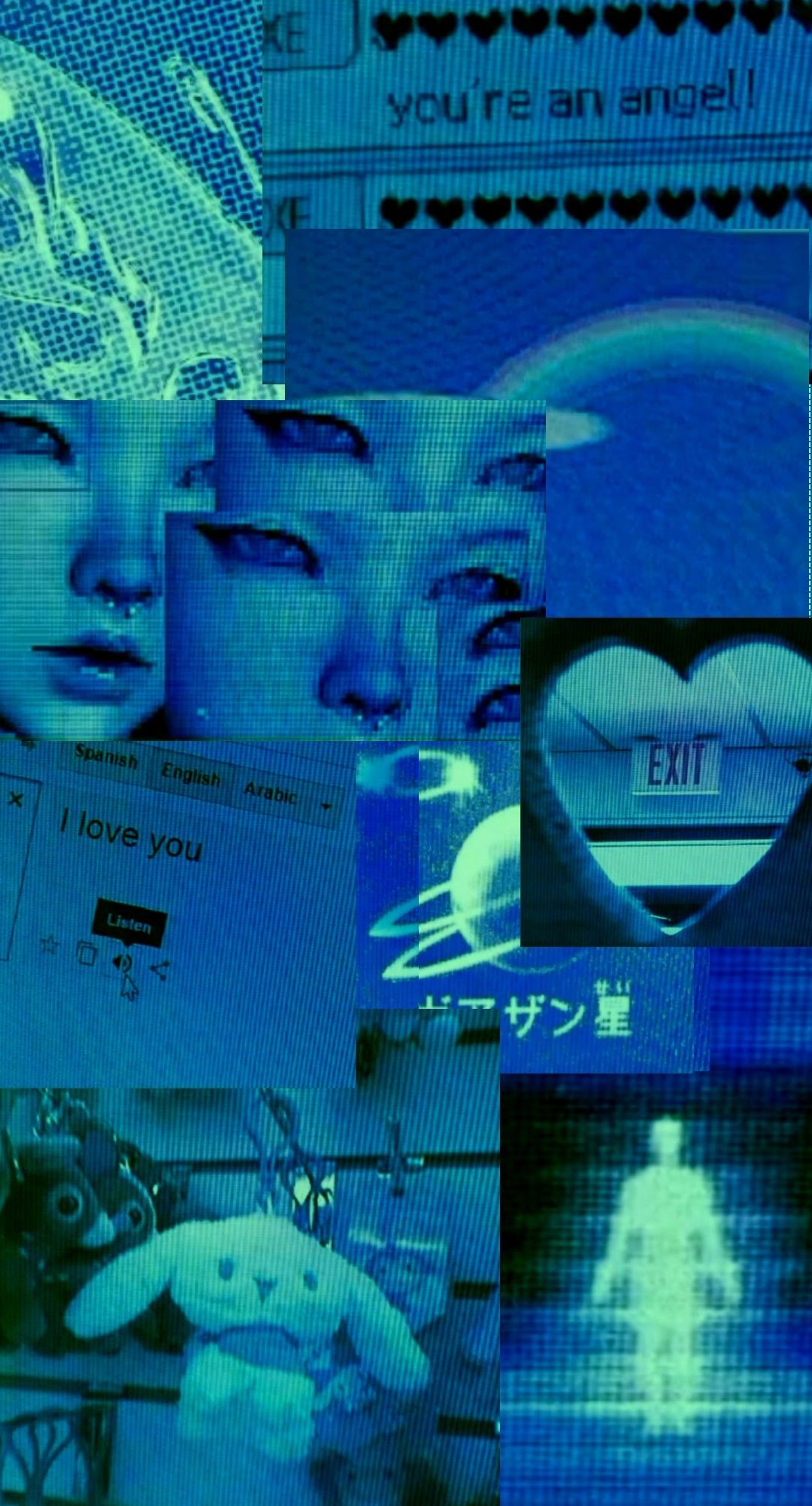 aesthetic cyber wallpaper, aesthetic