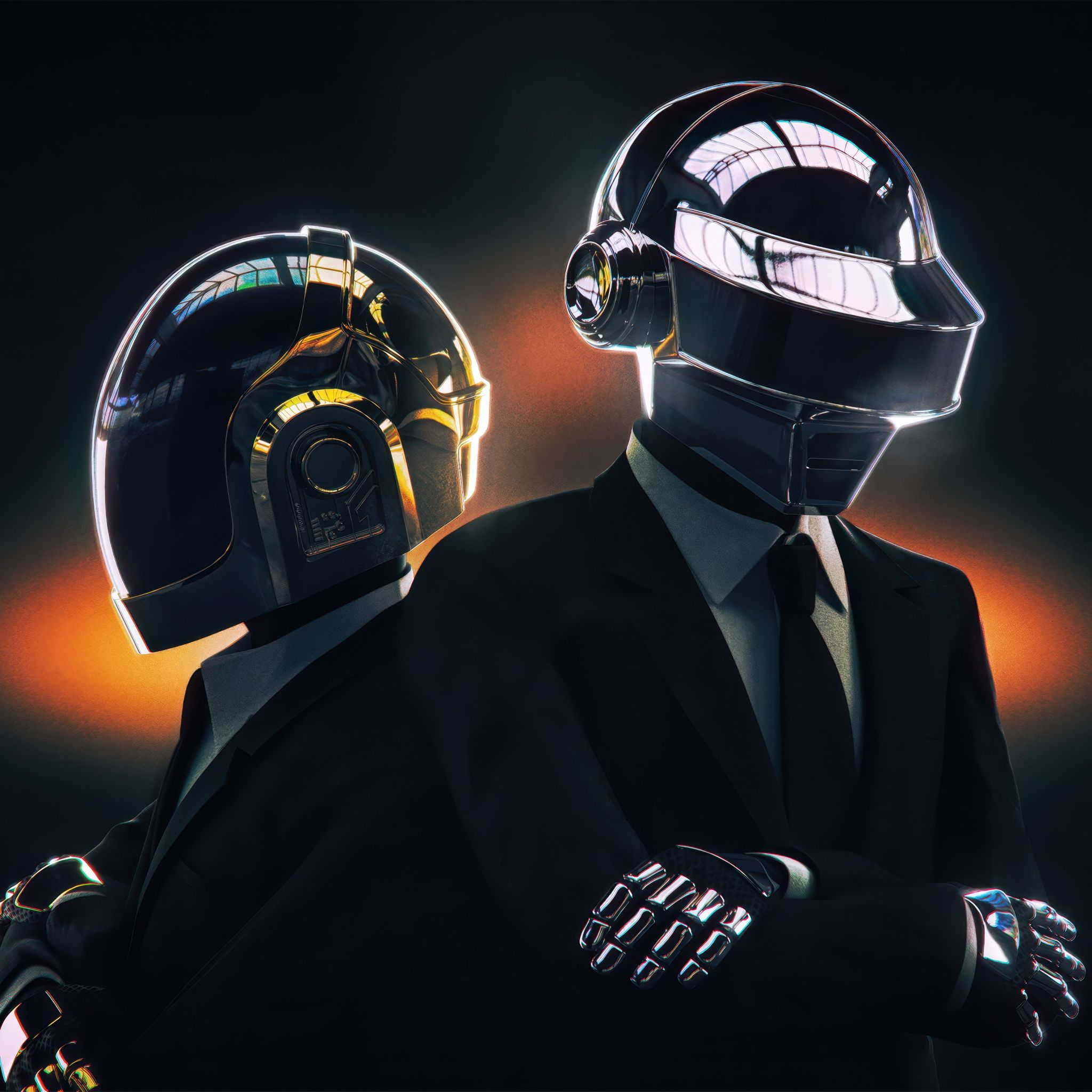 Daft Punk Wallpaper 4K, Dark aesthetic