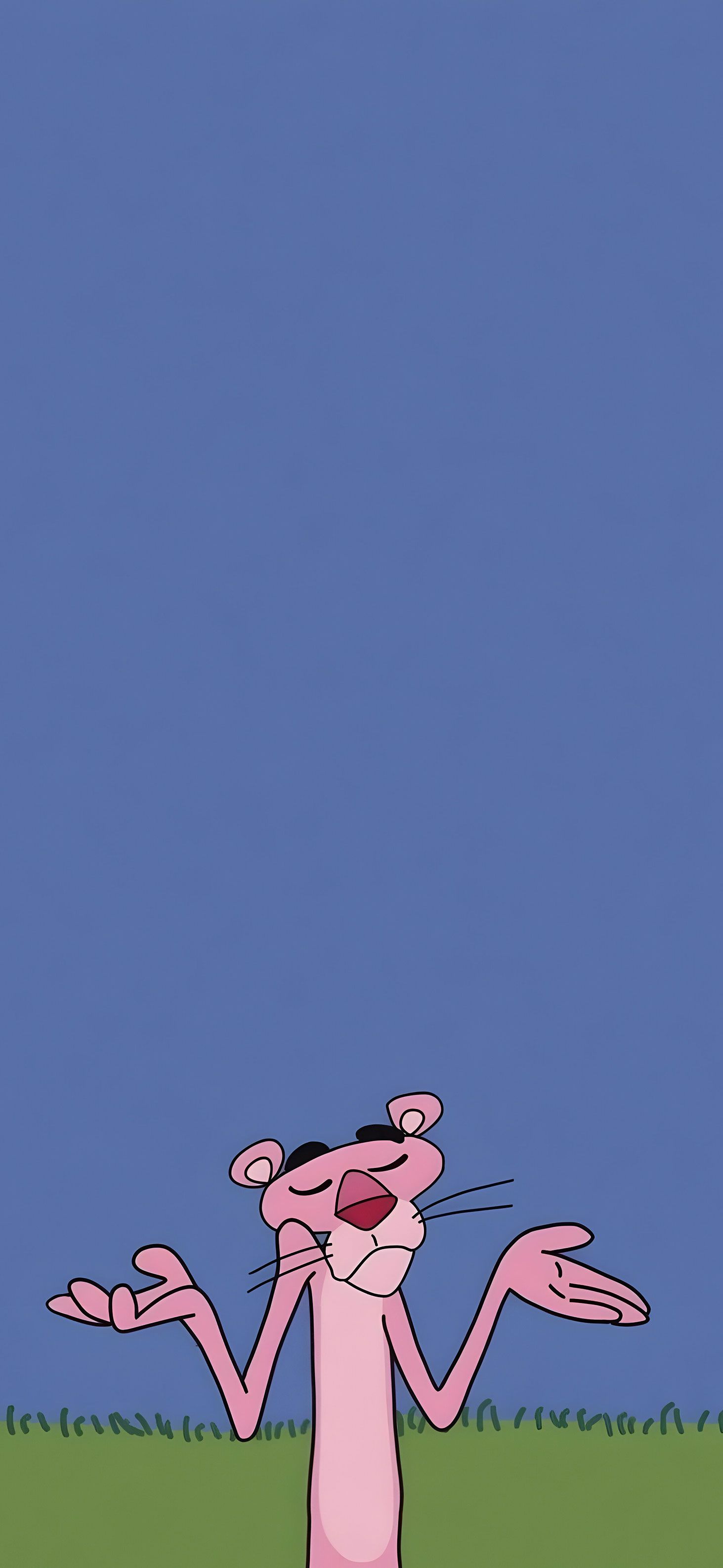 The Pink Panther Minimalist Wallpaper