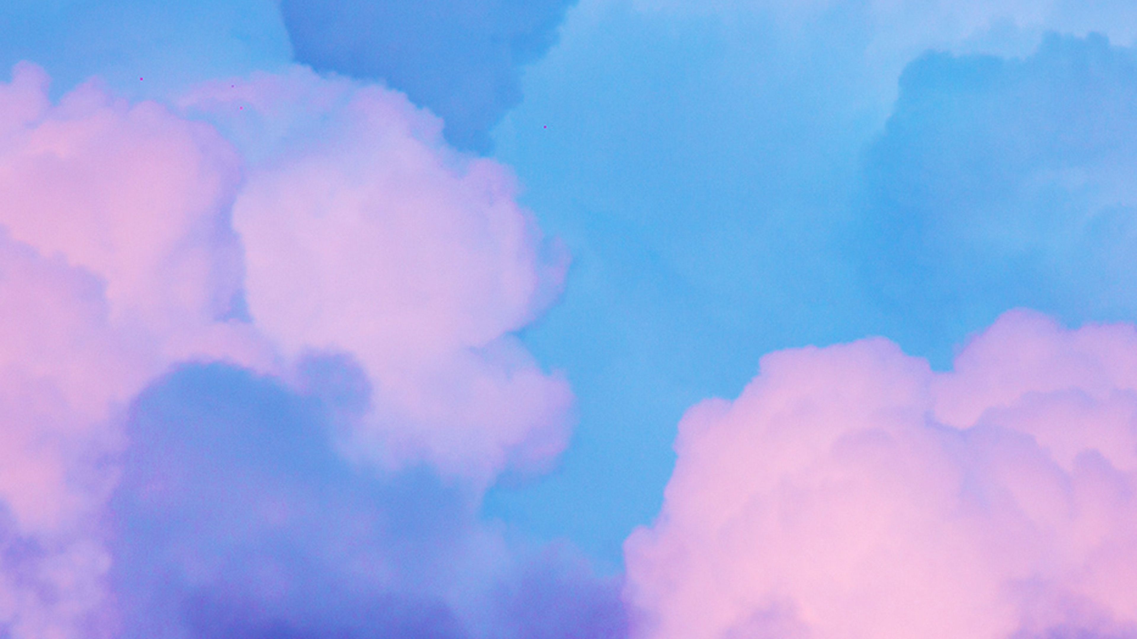 Sky Blue Pastel Art Wallpaper