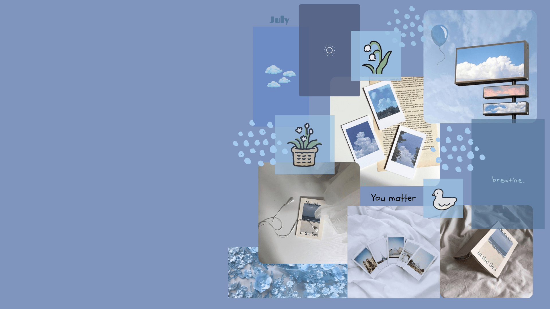 Desktop wallpaper blue pastel